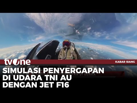 TNI AU Adakan Simulasi Penyergapan di Udara Menggunakan Jet F16 | Kabar Siang tvOne