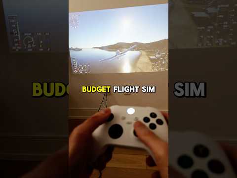 💰Budget Flight Sim Setup: Microsoft Flight Simulator 2020 + Xbox Series S + Projector = Fun 🤑