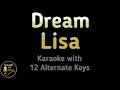 LISA Dream Karaoke Instrumental Lower Higher Male Original Key
