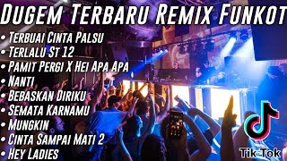 DUGEM TIK TOK 2023 🎼 DJ TERBUAI CINTA PALSU X SAHARA BITCH & TERLALU || DJ FULL BASS || 2023