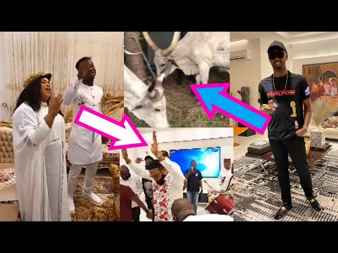 Jowizaza Gifts E-money 10 Cow's To Celebrate His Birthday, As Sinach Lead  Praises @E-money Mansion
