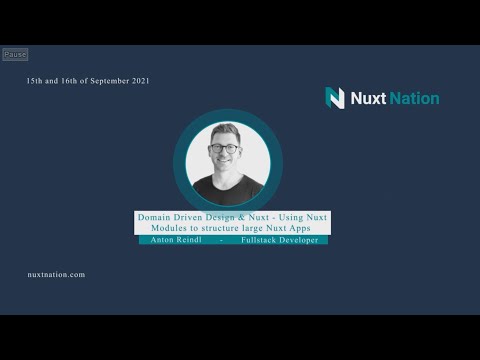 Lightning talk: Domain Driven Design & Nuxt by Anton Reindl: Nuxt Nation 2021
