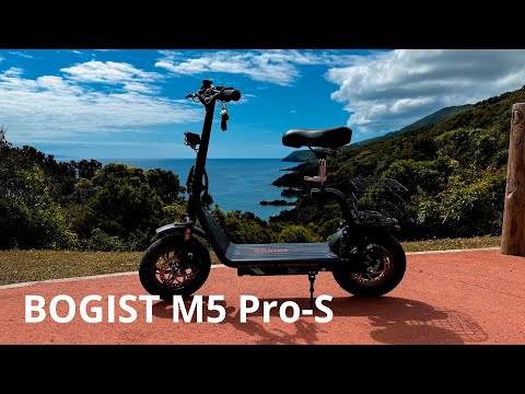 Elektrinis paspirtukas BOGIST M5 Pro-S, 12", 500W, 13Ah, juodas video