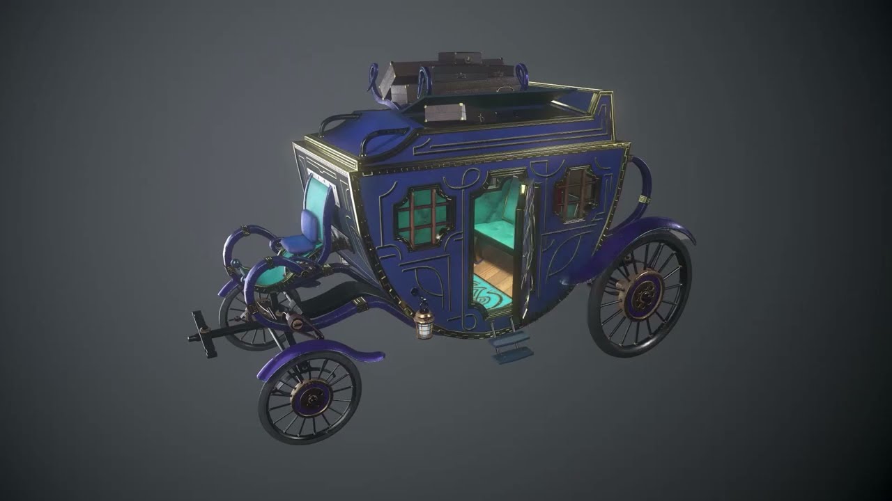 Royal Carriage 3D Model