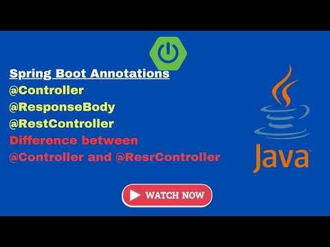 Spring Boot Tutorial 4 Spring Boot Annotations Controller Restcontroller Responsebody