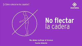 Prótesis total de cadera: Cuidados en el hogar