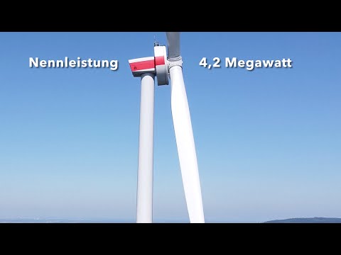 Neues 4,2 Megawatt Windrad   Lahr-Seelbach 2.9.2021