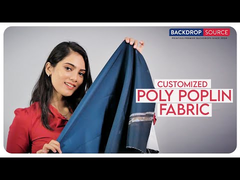 What is Poly Poplin Fabric | Customized Poly Poplin fabric | Customized Fabrics | Backdropsource