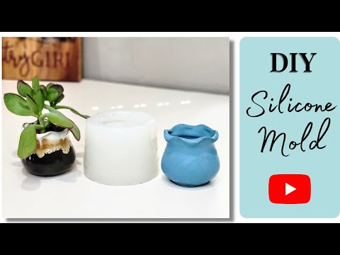 How To Make Your Own Silicone Mold - DIY Silicone Mold for Planters or Candle Containers