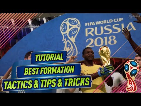 FIFA 18 WORLD CUP TUTORIAL - BEST FORMATION & TACTICS to WIN THE WORLD CUP ONLINE TOURNAMENT!