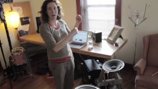 Laura Goldhamer's Amazing Speaker-Drum Doorbell Machine!