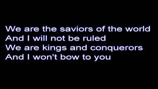 Skillet: Saviors of the World (Lyrics)