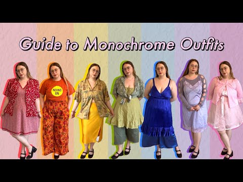 The Ultimate Guide to Styling MONOCHROME OUTFITS 🌈
