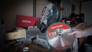 How to replace a saw blade on Craftsman 10" Compound Miter Saw