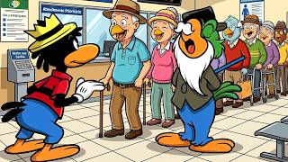 ZÉ CARIOCA TENTA DESCOLAR UMA APOSENTADORIA | GIBIS ANIMADOS DO ZÉ CARIOCA