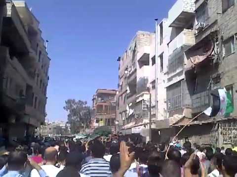 مظاهرة في المليحة في محافظة ريف دمشق في جمعة "توحيد كتائب الجيش الحر"