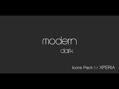 Icon Pack Modern Dark Video