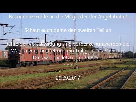 Altmarkrail MY1155 mit historischem Schrott/Überführungszug zwischen Süderbrarup & Pattburg