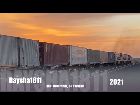 7MC6 - BL32-X48-G523 x 7MP5 - NR23-NR89-NR47 - Gheringhap - Australian Trains by Raysha1811