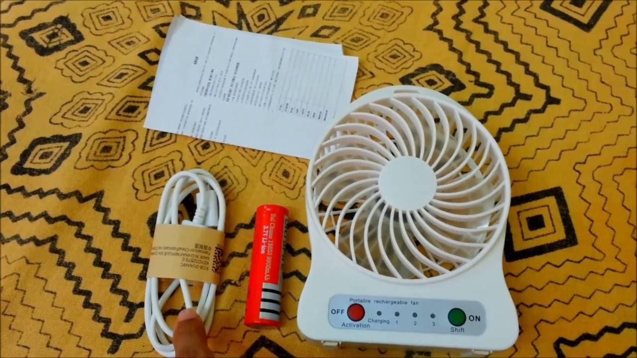 How to Charge Portable Rechargeable Fan