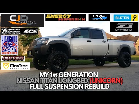My 1st Generation Nissan Titan FULL Suspension REBUILD! (Bilstein, CJD, MAXTRAC, PRG, DIRT KING, Z1)