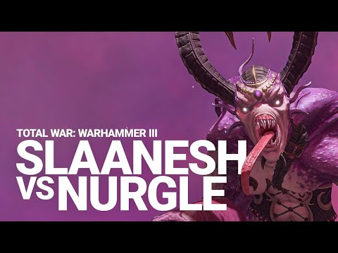 Slaanesh vs Nurgle Gameplay Battle | Total War: WARHAMMER III