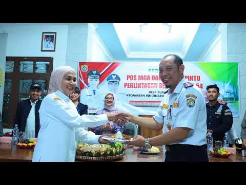 Meresmikan Operasional Pos Jaga Perlintasan Sebidang JPL 54
