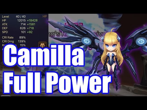 【Summoners War RTA】Tier S for this season??? The Full Power Camilla, 26ATK,4CRDMG is so strong!!