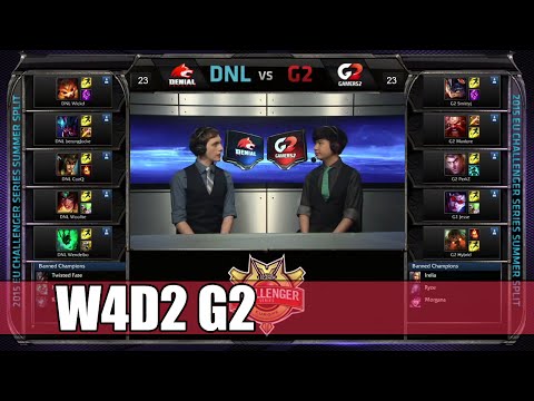 Denial eSports vs Gamers 2 | S5 EUCS Summer 2015 Week 4 Day 2 | DNL vs G2 W4D2 G1 EUCS