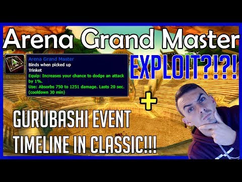Arena Grand Master Timeline In Classic | Classic Vanilla WoW World Of Warcraft
