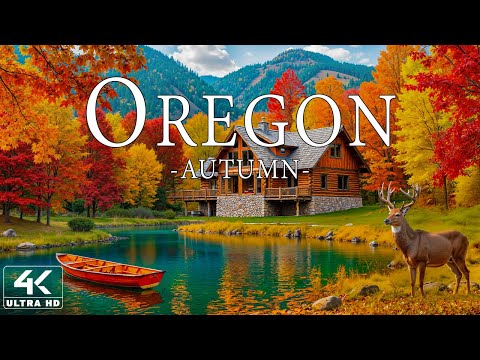 🍁 Autumn in Oregon 4K UHD - Vibrant Forests, Golden Lakes & Majestic Coastal Scenery 🍂