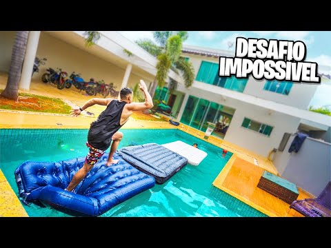DESAFIO IMPOSSIVEL: ATRAVESSAR A PISCINA DA CASA DO LAGO