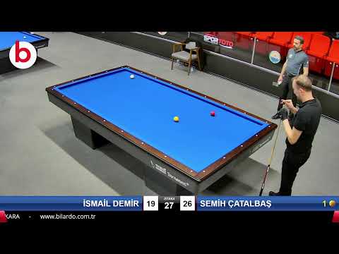 İSMAİL DEMİR & SEMİH ÇATALBAŞ Bilardo Maçı - 2022 ERKEKLER 1.ETAP-6.TUR