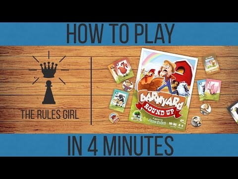 The Rules Girl - How to Play Barnyard Roundup 