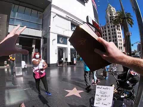 Thundering out the gospel on Hollywood Blvd 1 John 1