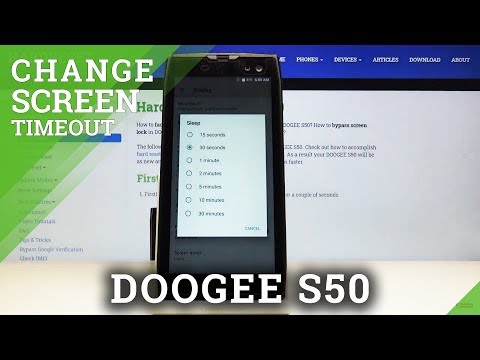How to Set Screen Timeout in DOOGEE S50 – Change Sleep Time