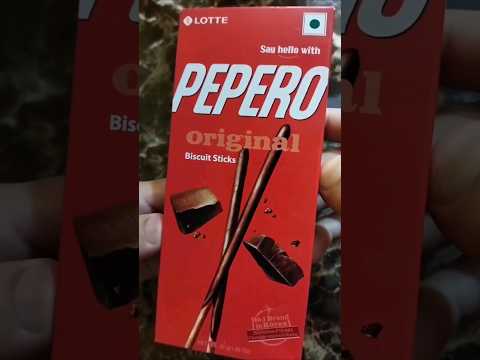 Pepero Original  chocolate sticks unpacking 😋🍫 | #shorts