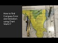 How To Calculate Compass Error Using Chartwork