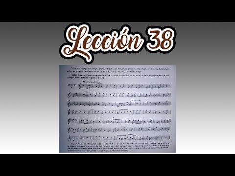 Lección 38 Metodo de Solfeo de Hilarion Eslava - Primera Parte