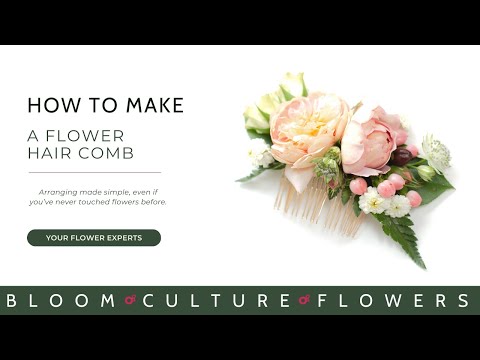 How to make a Floral Hair Comb