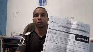 MINHA NOTA NA PROVA DOS CORREIOS (CARTEIRO) 2024 #correios