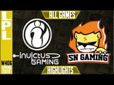 IG vs SN Highlights ALL GAMES | LCK Spring 2020 W4D6 | Invictus Gaming vs Suning