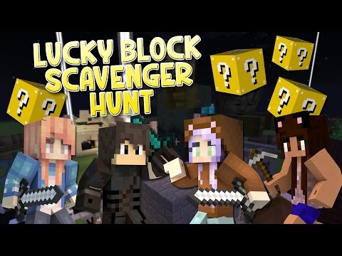 LUCKY BLOCK SCAVENGER HUNT! w/ Yammy, Cheridet & Kyle!