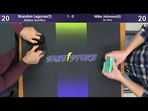 Brandon Lagunas (1 Rakdos Sacrifice) vs Mike Johnson (6 4c Fires) - Standard PTQ Top 8 Finals