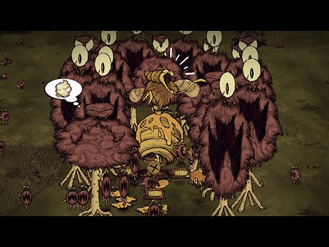 Destroying Bee Queen with Poison Birchnut Tree (Woodie Strat) - Don't Starve Together | DST