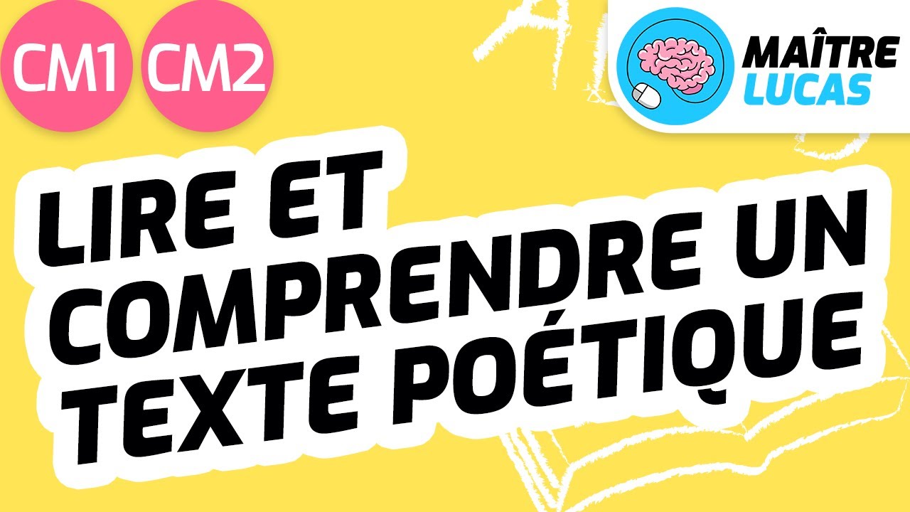 Lecture fluide : lire et comprendre un texte poétique CM1 - CM2 - Cycle 3 - Français