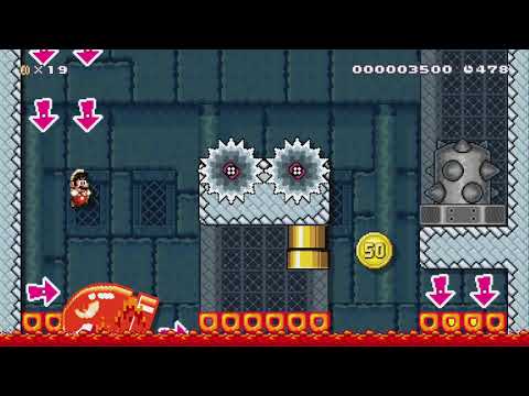Lava Fall Frenzy by Reus - Super Mario Maker 2 - No Commentary 1bw