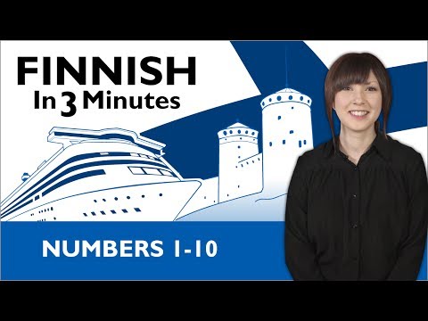 Learn Finnish - Finnish in Three Minutes - Numbers 1-10