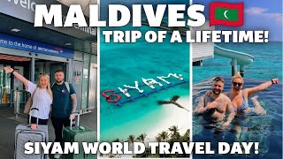 TRAVEL DAY & DAY 1 TO 10TH BEST HOTEL IN THE WORLD! SIYAM WORLD MALDIVES | Honey