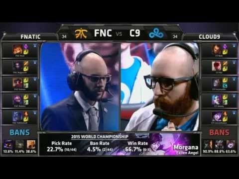 FNC vs C9 Highlights - S5 Worlds Championship 2015 - Group Stage - Fnatic vs Cloud 9